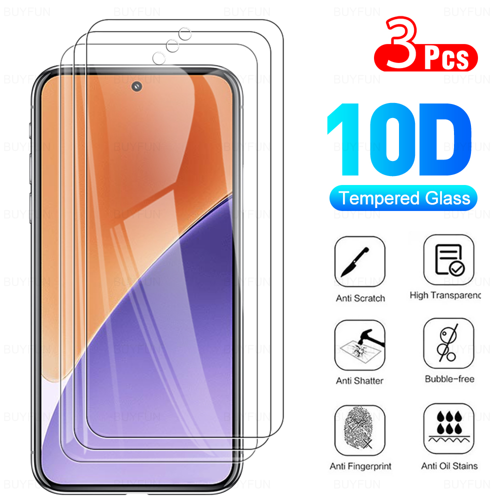 For Xiaomi 15 3PCS Full Coverage Tempered Film for 6.36 inches xiaomi 15 MI 15 Tempered Glass Screen Protector Scratch Resistant Not unlocked
