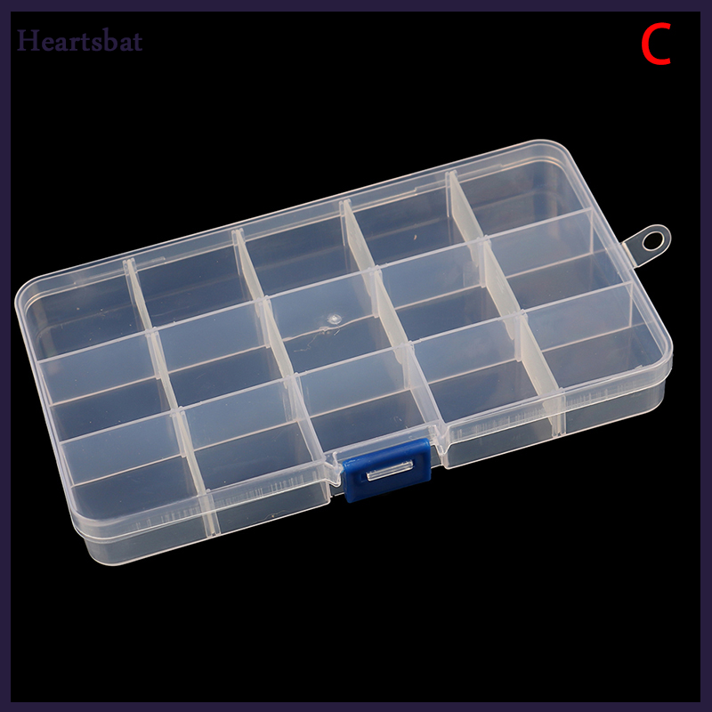 Plastic box Container Screw Holder Case Practical Compartment Jewelry Earring Display case plastic Organizer beads storage boxes