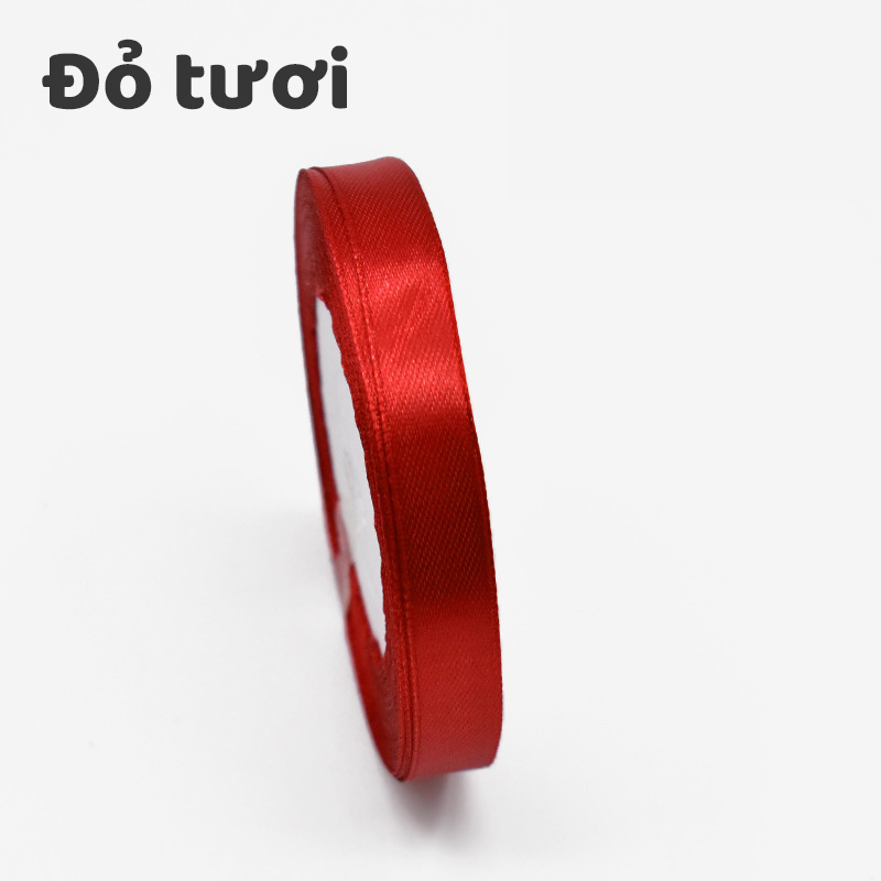 Cuộn Ruy Băng Lụa Trơn Bản 1cm