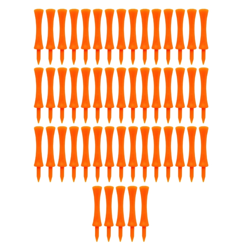 50 Pieces Golf-Tees Step Down Plastic Unbreakable Reusable Bulk Profession Height Control Castle Tees for Golf Practice