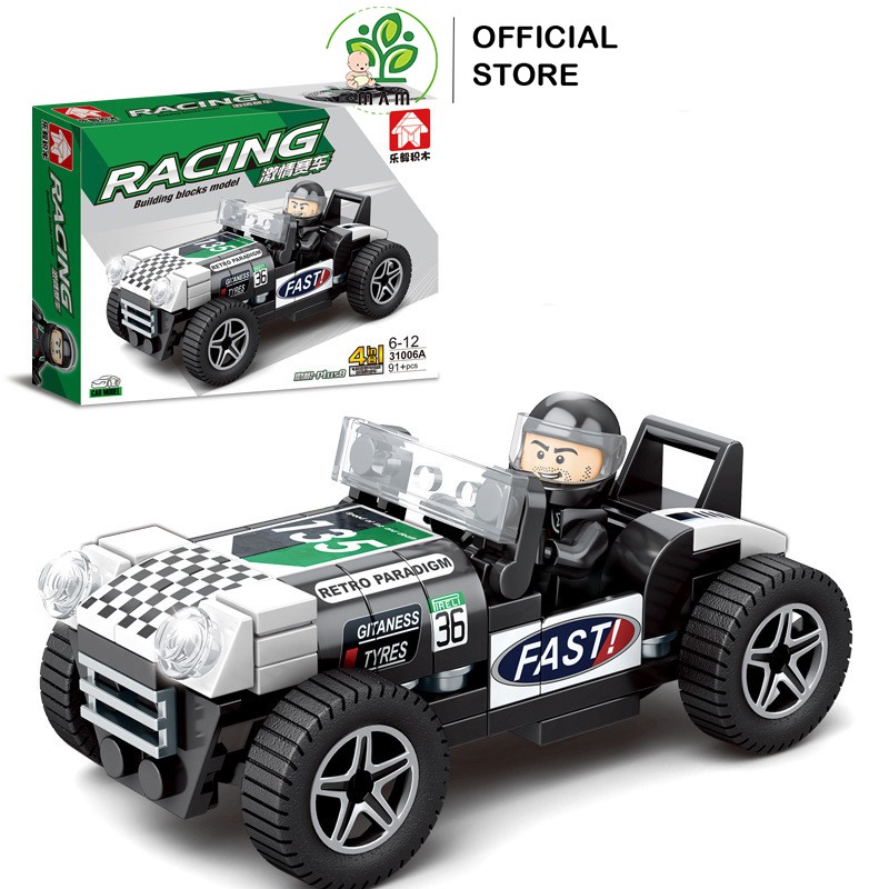 lego lắp ráp xe đua 92 chi tiết