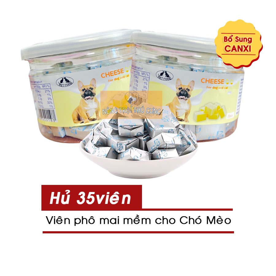 Viên phô mai mềm cho chó mèo bổ sung canxi -