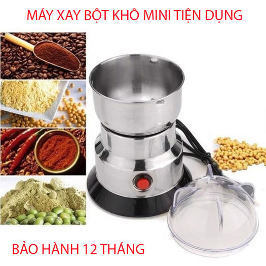 MÁY XAY BỘT KHÔ MINI CẦM TAY, MÁY XAY BỘT NGŨ CỐC, MÁY XAY BỘT GẠO, MÁY XAY BỘT MINI, MÁY XAY BỘT INOX 304 KHÔNG GỈ