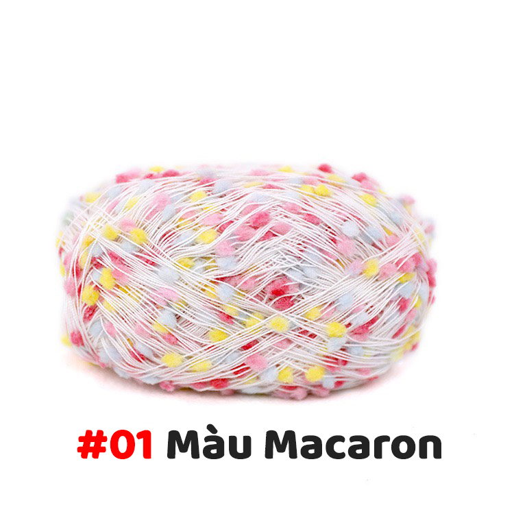 50gr mix color pompom wool