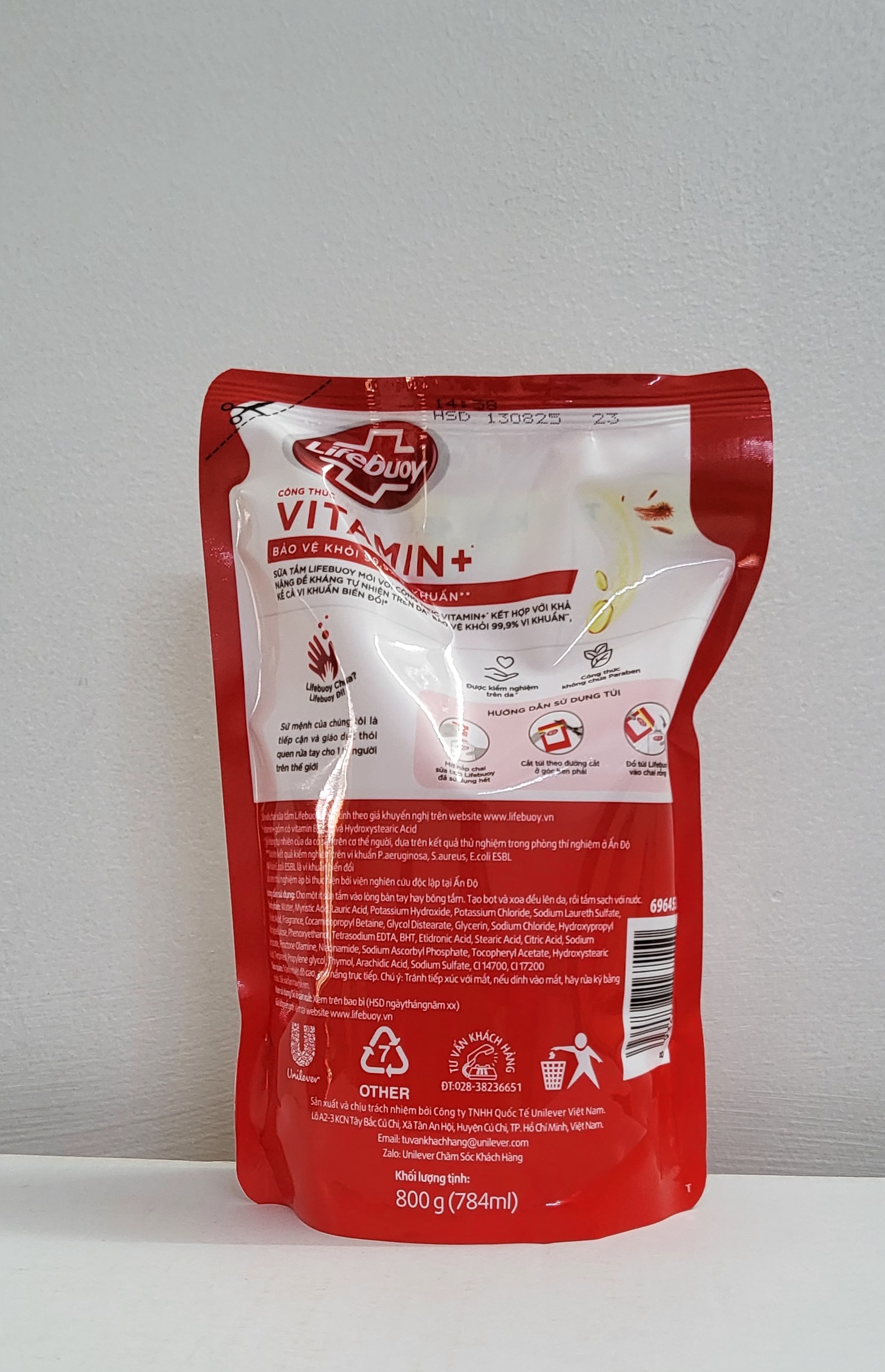 Sữa tắm Lifebuoy túi 800g