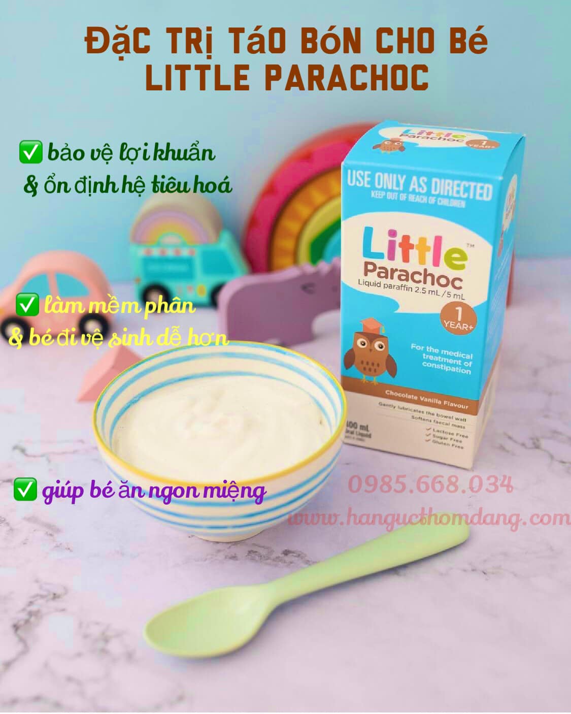 Siro trị táo bón cho bé Little Parachoc
