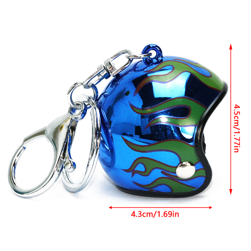 Creativity Motorcycle Helmets Keychains Cute Safety Helmet Pendant Neutral Car Key Chain Hot Bags Keyring Jewelry Gift Wholesale.