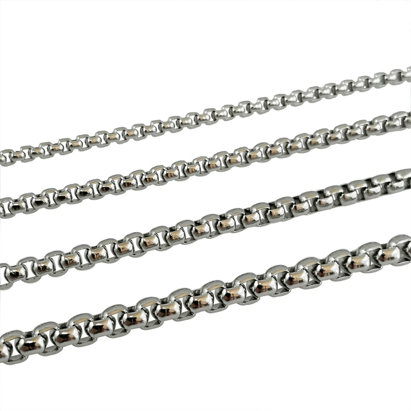 %E3%80%90Cheap%E3%80%912.5mm%20Square%20Pearl%20Stainless%20Steel%20Necklace%20Corn%20Chain%20Necklace%20Jewelry%20Men's%20Titanium%20Steel%20Necklace%20DIY%20-%20Image%202