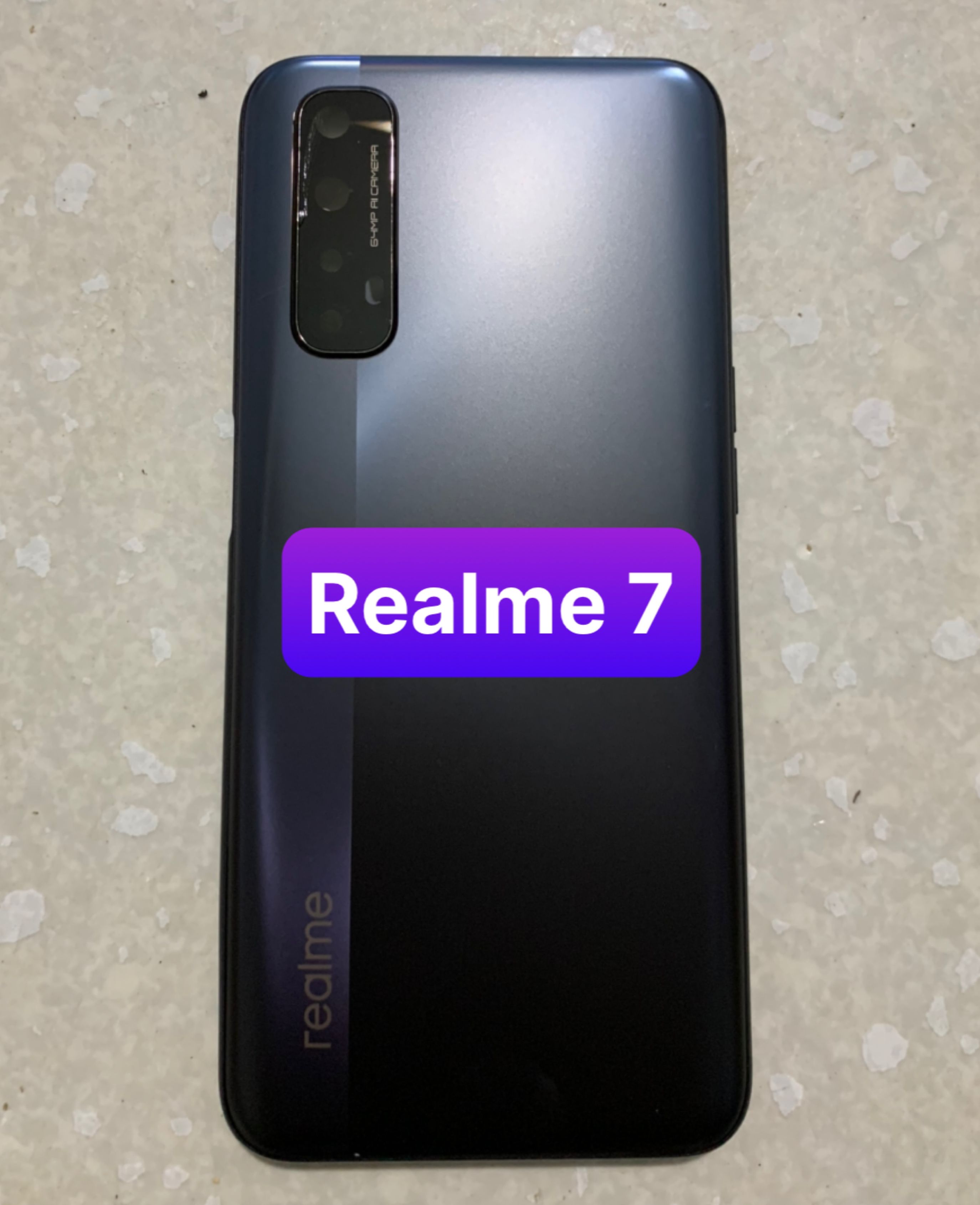 bộ xương vỏ Realme 7 ,kèm khay sim,phím,kính camera