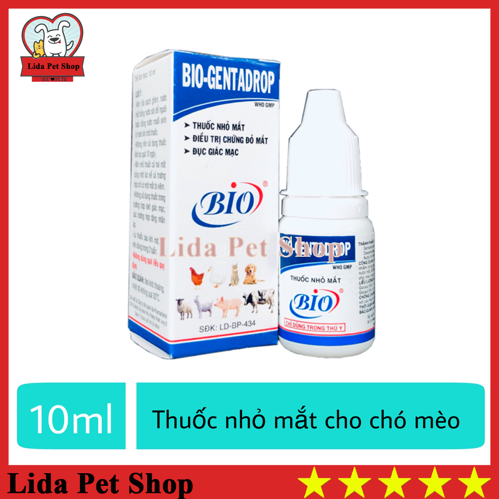 Nhỏ Mắt Chó Mèo Bio Genta Drop 10ml