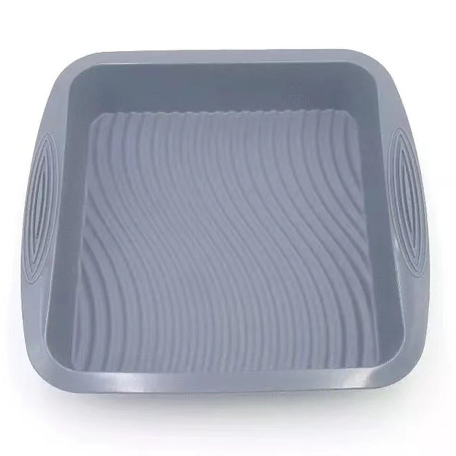 Square Cake Pan Wave Pattern Cake Mold Nonstick Silicone Cake Pan Easy Release High Temperature Resistant Perfect for Diy Baking 9 Inch Square Mold less Than