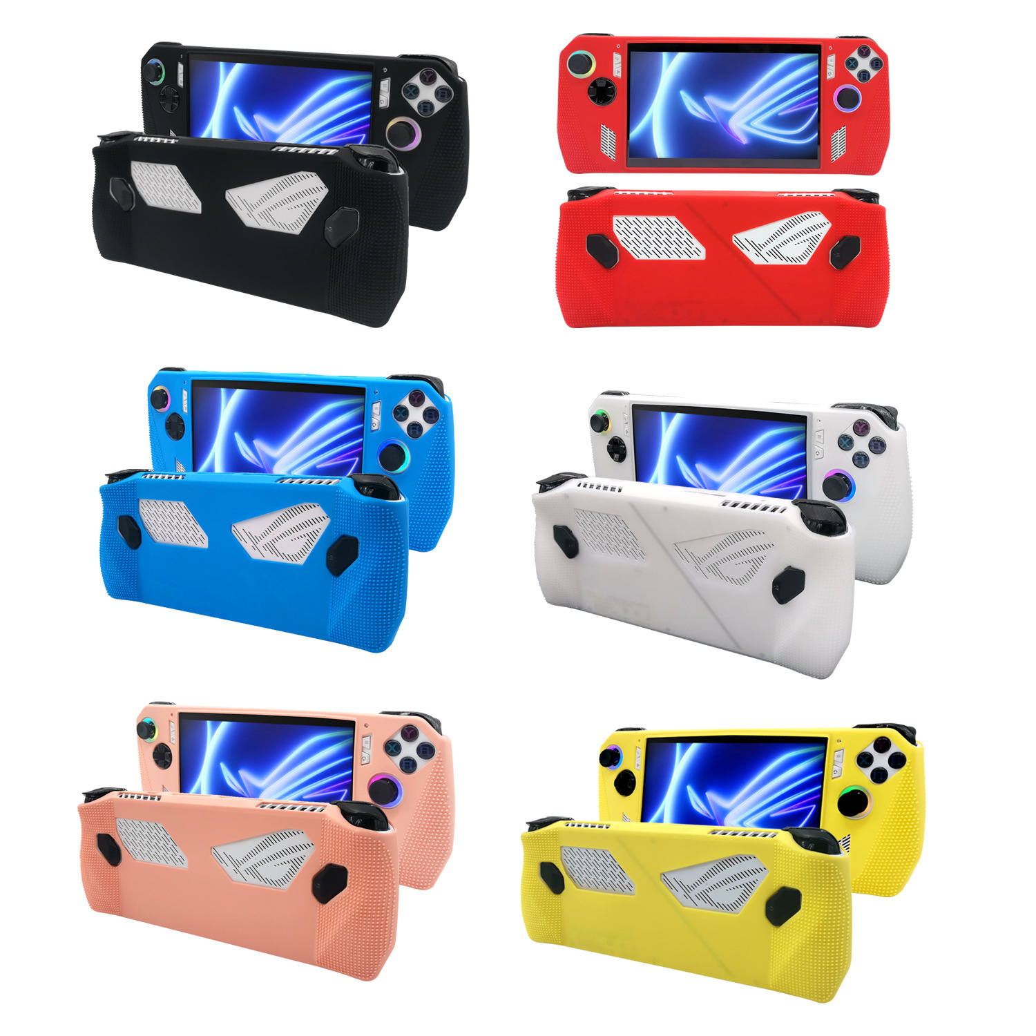 For ASUS ROG Ally Game Console Case Soft Silicone Protective Cover Anti-Scratch Protector Shell Sleeve Game Accessories