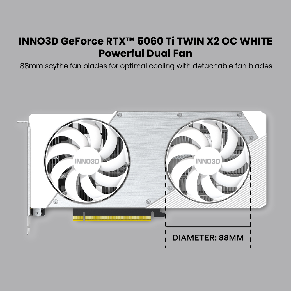 INNO3D GeForce RTX 5060 Ti Twin X2 Series 16GB GDDR7 Graphic Card
