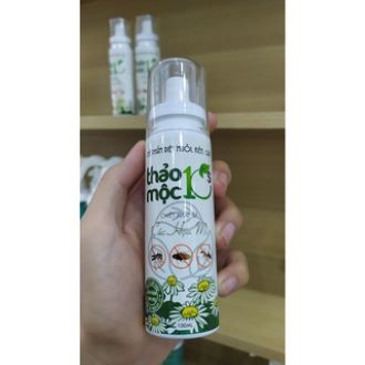 XỊT CÔN TRÙNG (MUỖI, KIẾN, GIÁN) THẢO MỘC 10S 100ML, 500ML
