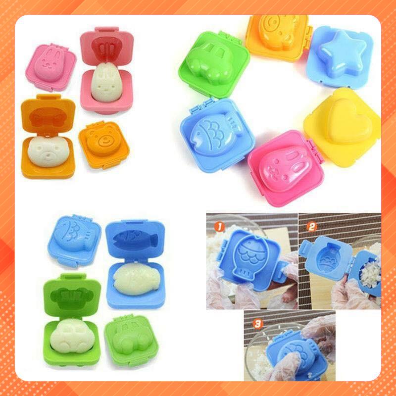 Bộ khuôn cơm khuôn bánh 6 món cho bé