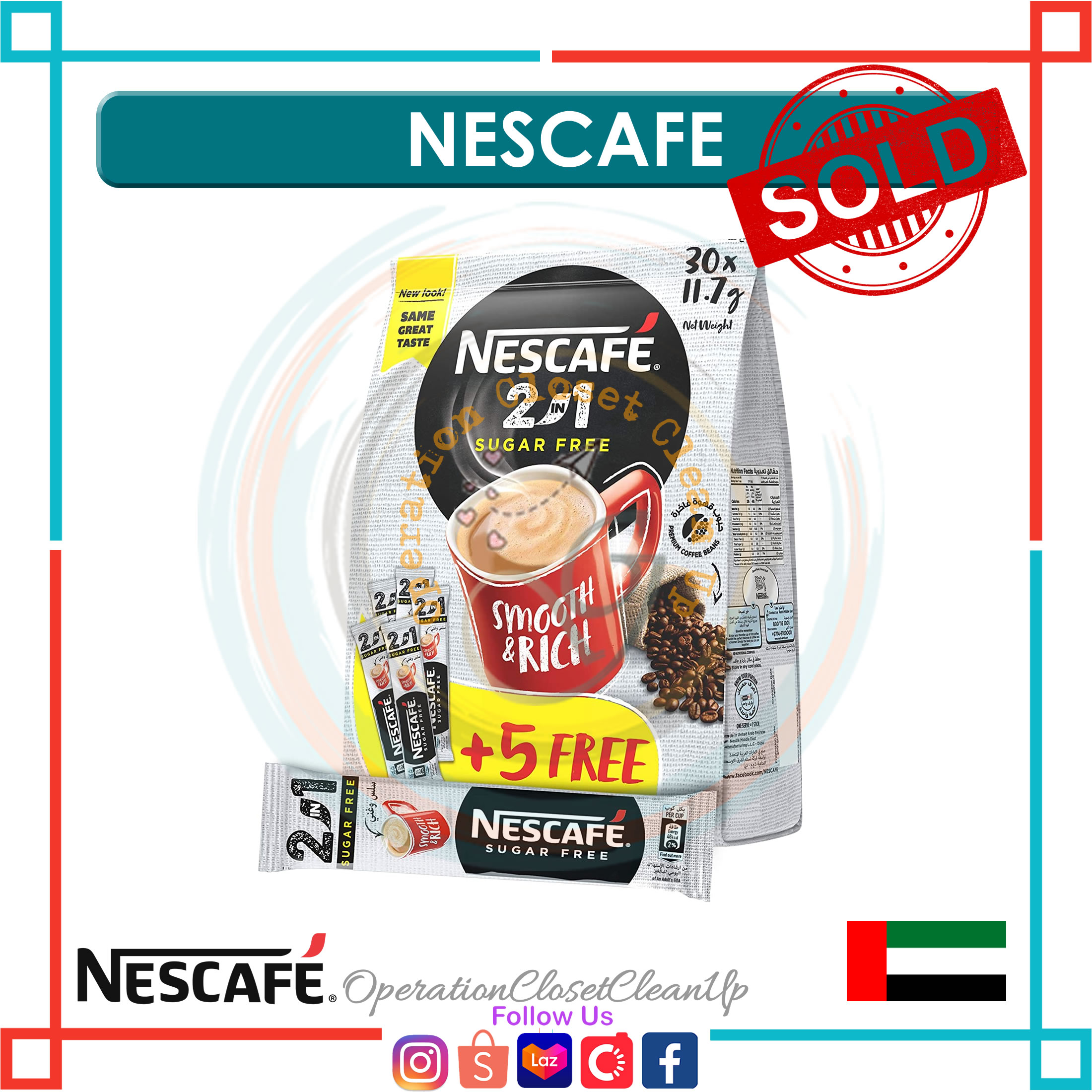 NESCAFE 2in1 Instant Coffee Mix Stick 11.7g (25 Sticks) Lazada PH