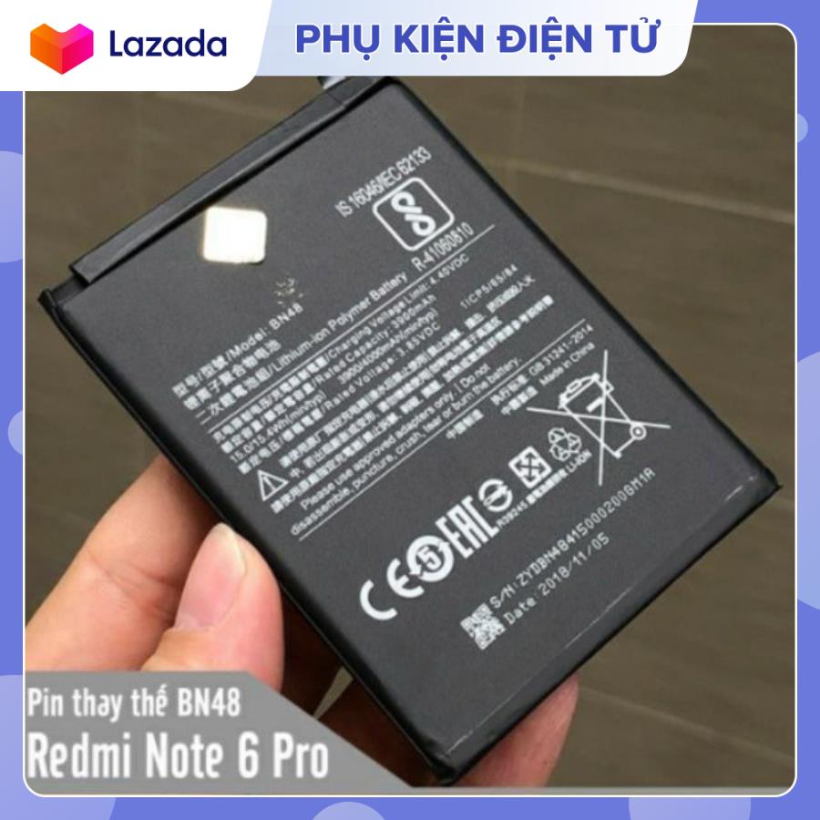 Pin thay thế cho Xiaomi Redmi Note 6 Pro (BN48) 3900/4000mAh