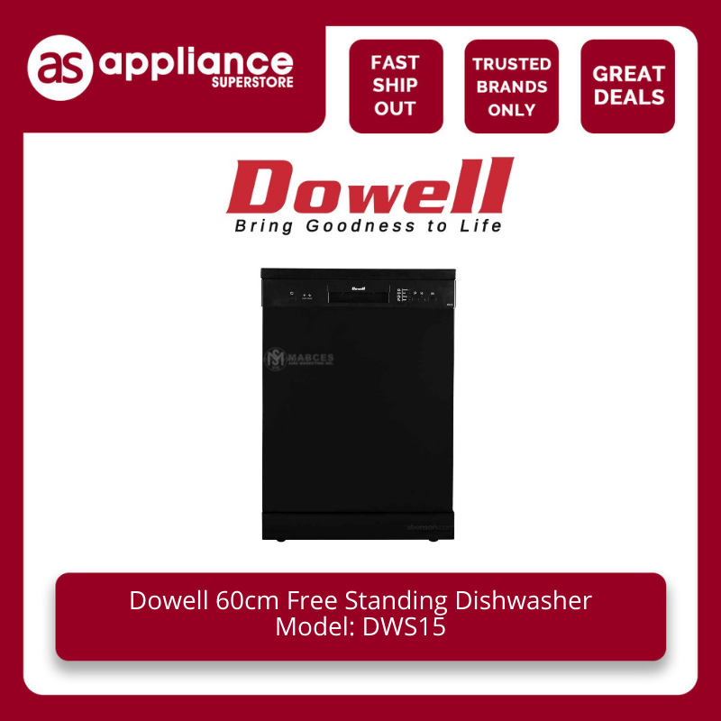 Dowell 60cm Free Standing Dishwasher DWS15 Lazada PH