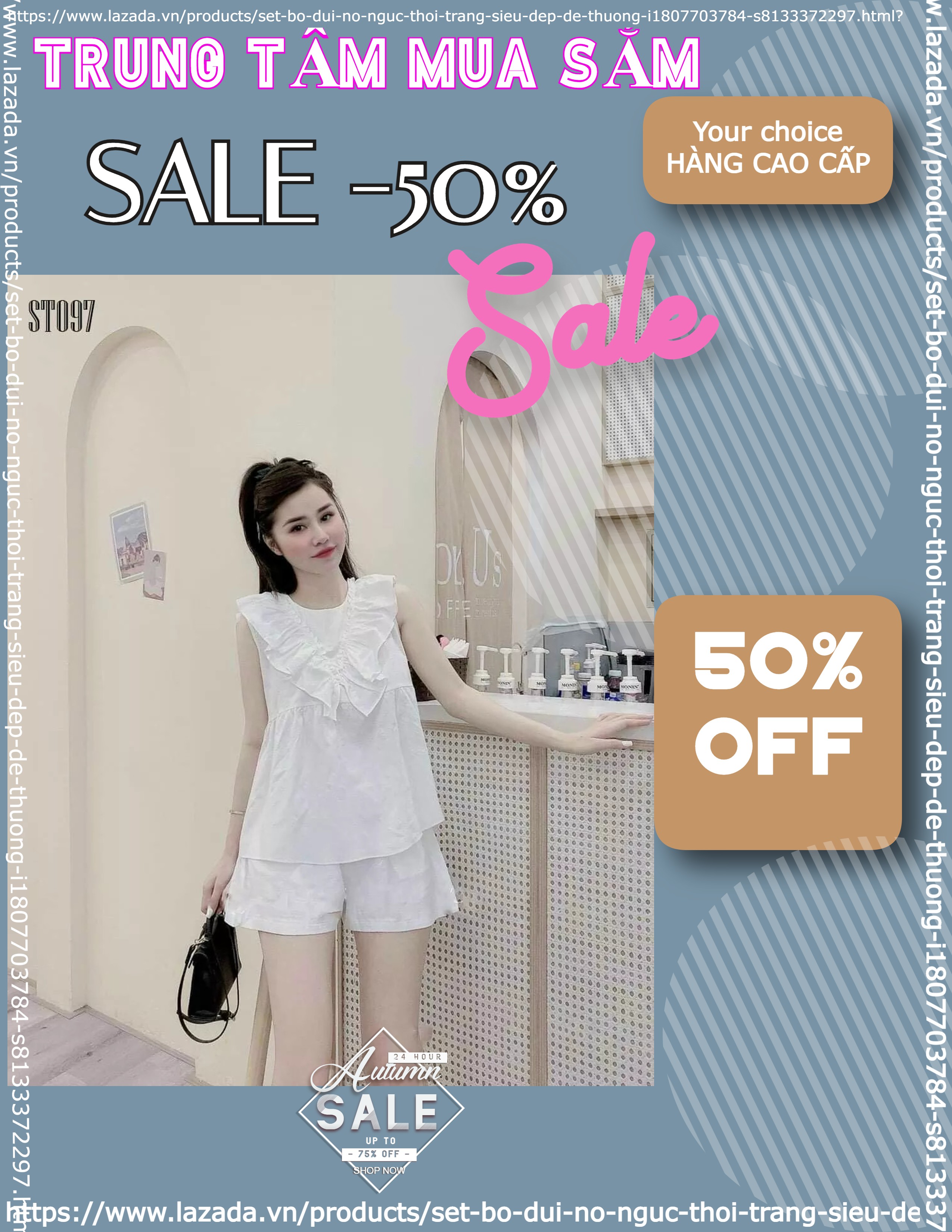 SÉT ĐŨI CỔ BÈO  CAO CẤP QUÁ ĐẸP