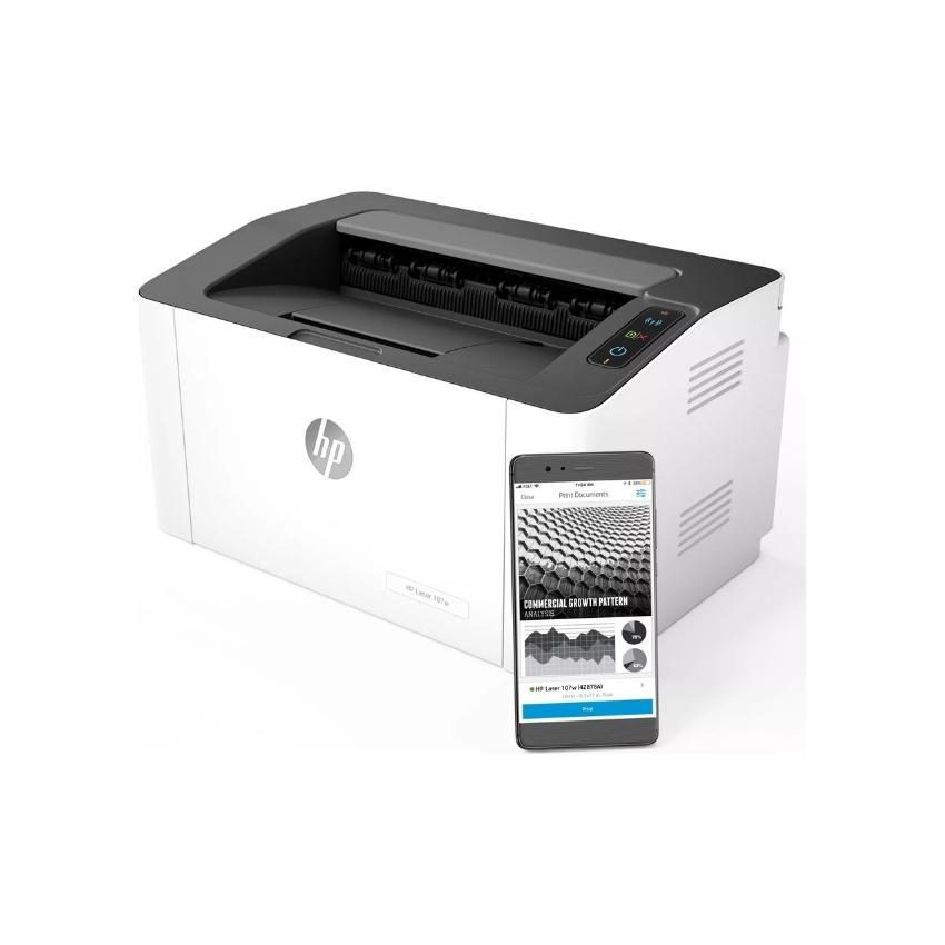 [Voucher 12% max 500K]Máy in laser đen trắng HP 107W - 4ZB78A