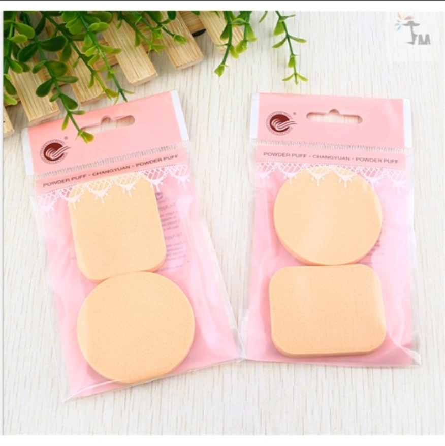Túi 2 chiếc bông phấn trang điểm