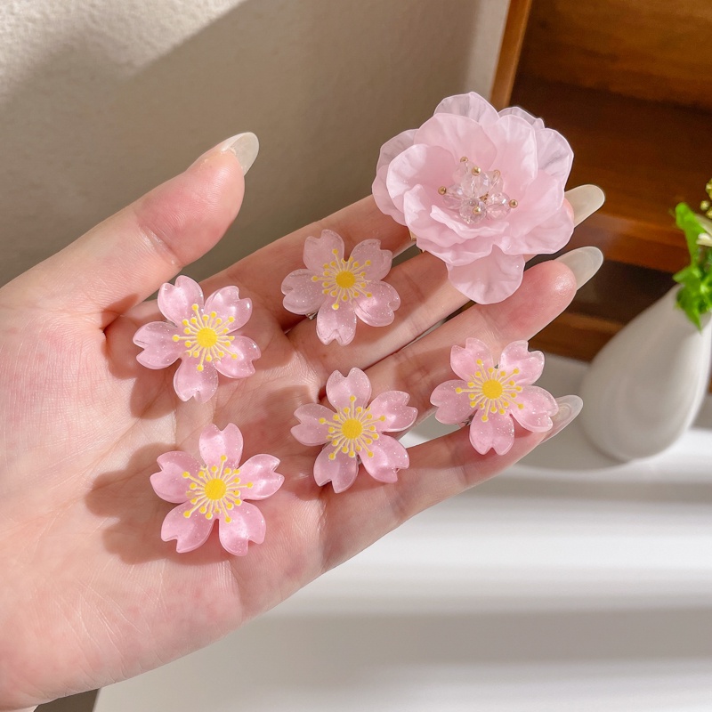 hairpin woven fabric cherry blossom pattern japanese style