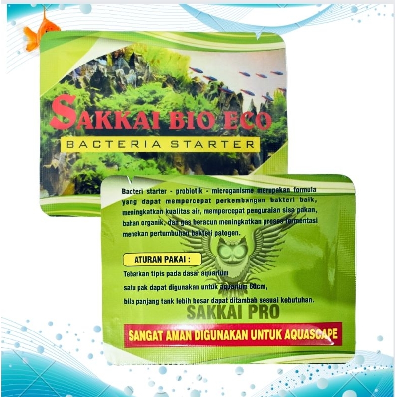 Obat ikan PENJERNIH AIR SAKKAI PRO BAKTERI STATER BIO ECO