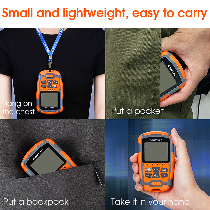 COMPTYCO AUA-M50 Mini 4 in 1 Multifunction Optical Power Meter Visual Fault Locator Network Cable Test optical fiber tester