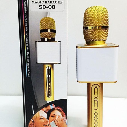 Micro Bluetooth Karaoke SD-08 - BẢO HÀNH 12 THÁNG