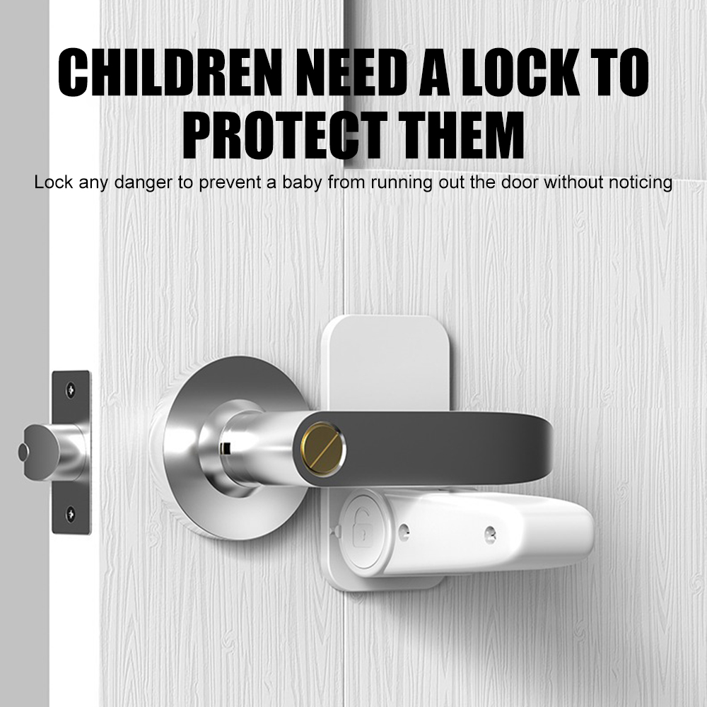 Security lock for girls who live alone without punching holes in the