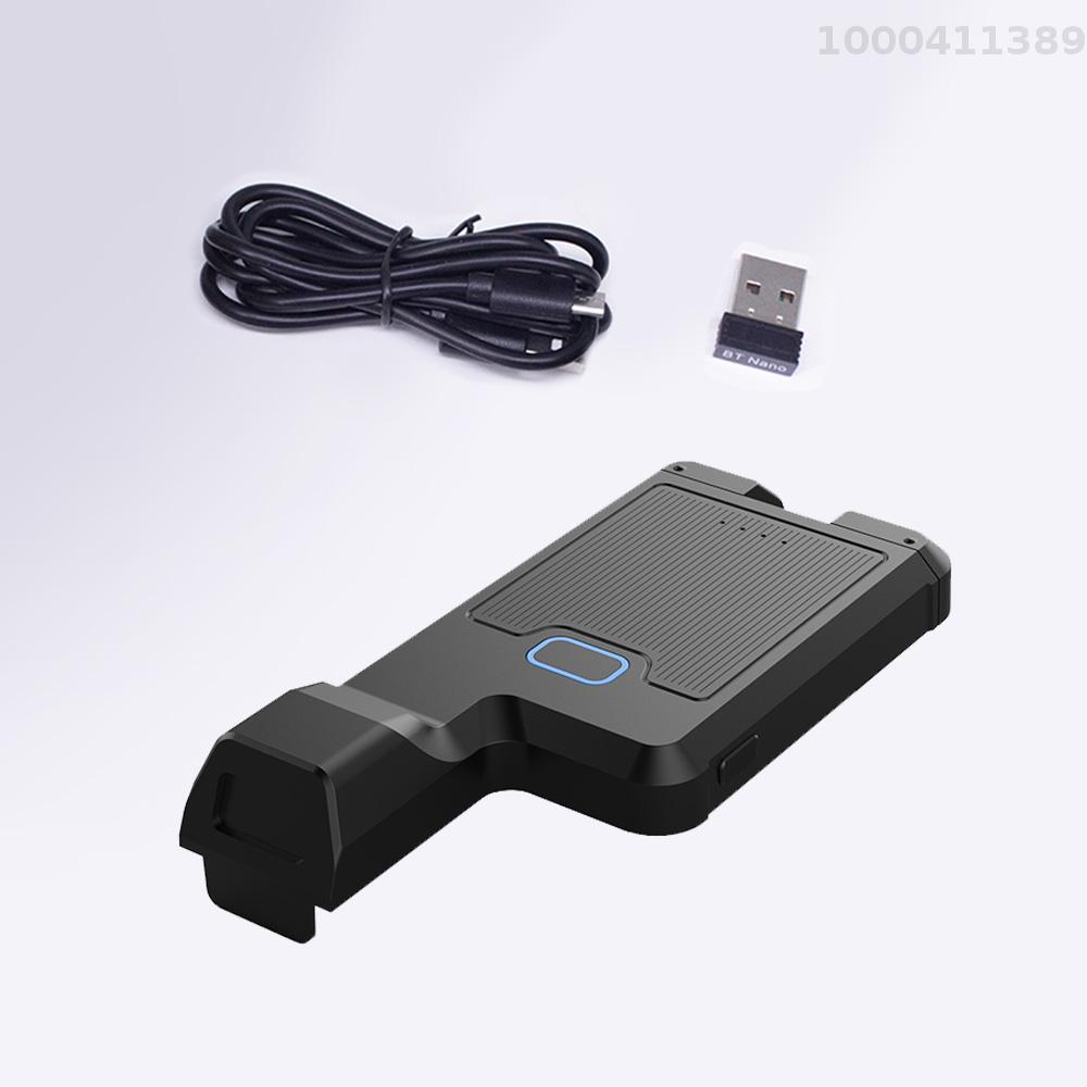 Aibecy Máy quét mã vạch 1D / 2D Đầu đọc mã vạch kẹp sau cầm tay BT + 2.4G kết nối không dây và có dây với lưu trữ ngoại tuyến hỗ trợ cho máy tính Windows PC siêu thị thư viện công ty chuyển phát nhanh kho