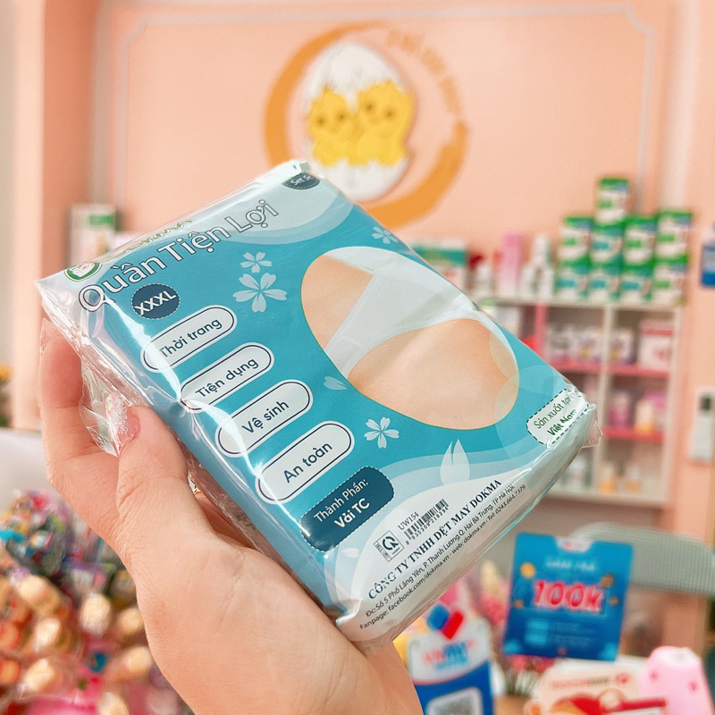 Quần lót vải dùng 1 lần Dokma-set 5c
