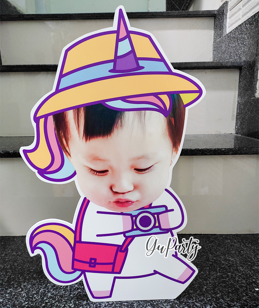 Thiết Kế Hình Chibi Trang Trí Thôi Nôi Sinh Nhật Cho Bé