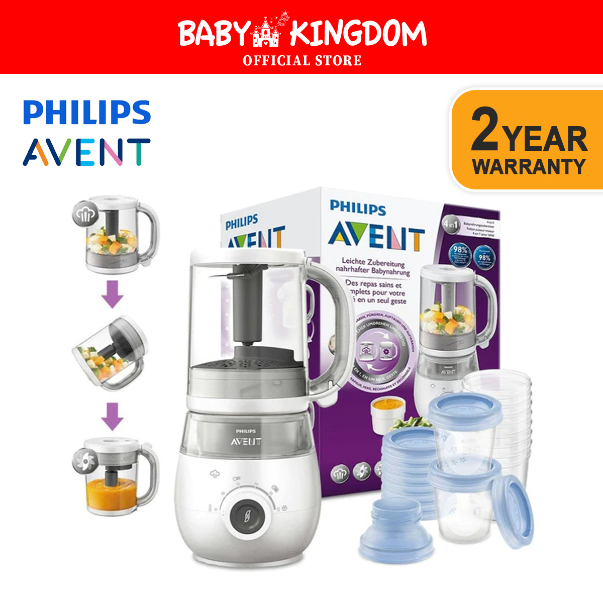 philips avent steamer blender 2 in 1