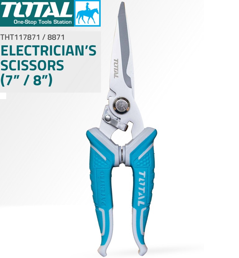Kéo cắt tỉa thủ công thợ điện thợ may 178mm 7inch total tht117871 tht118871