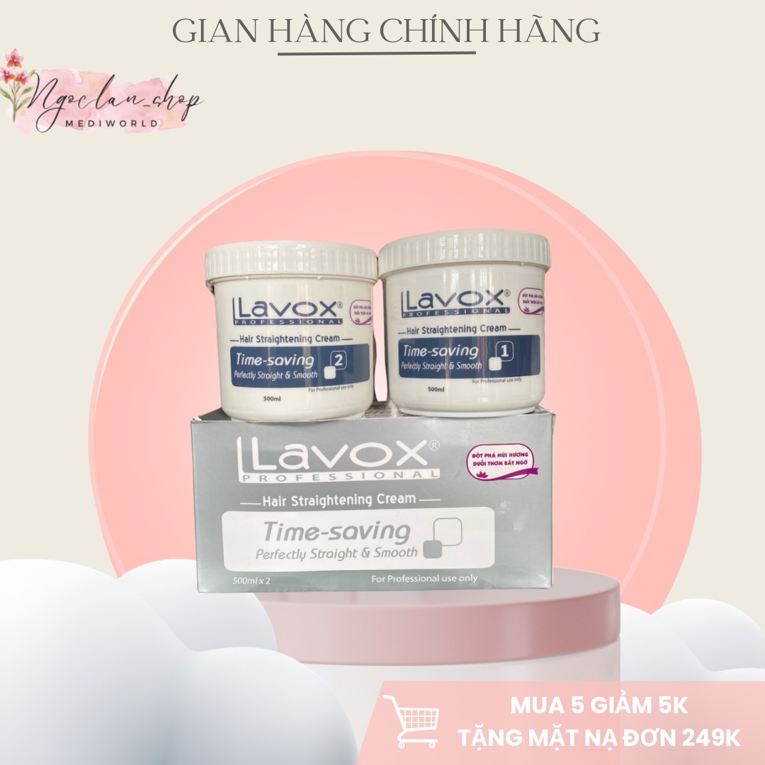 Thuốc duỗi lavox hương thơm nhẹ 500ml*2