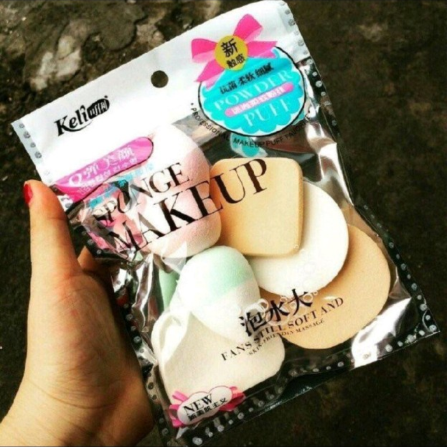 Keli Makeup Sponges Pack of 6 Pieces