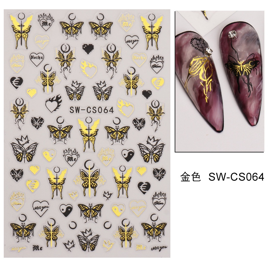 Sticker Trang Trí Móng Tay - Miếng Dán Trang Trí Móng Tay 3D Cực Đẹp