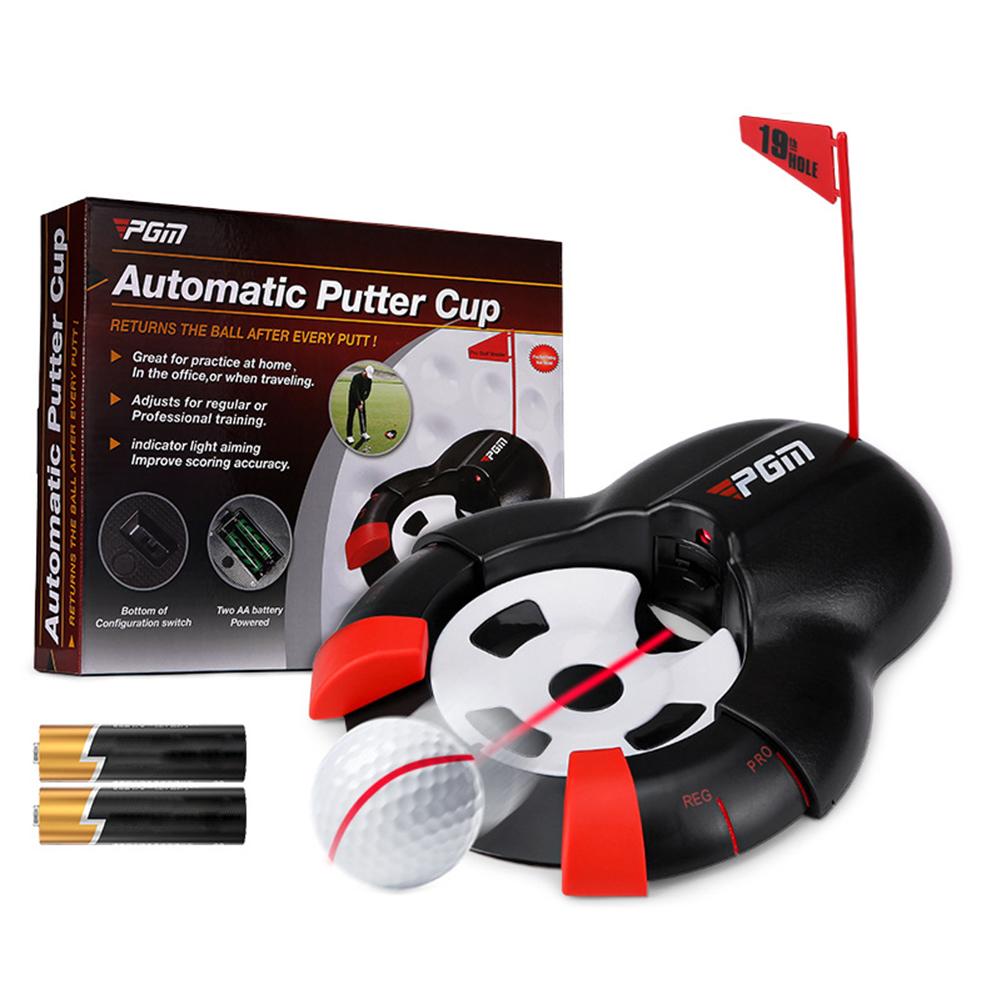 PGM Golf Automatic Putting Ball Return Cup Flag Putt Putter Plane Corrector Training For Indoor Outdoor Training DB015