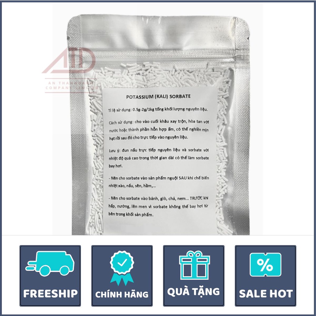 [Hàng Nhật/ Trung Quốc ] Chất bảo quản chống mốc Potassium Sorbate Granules