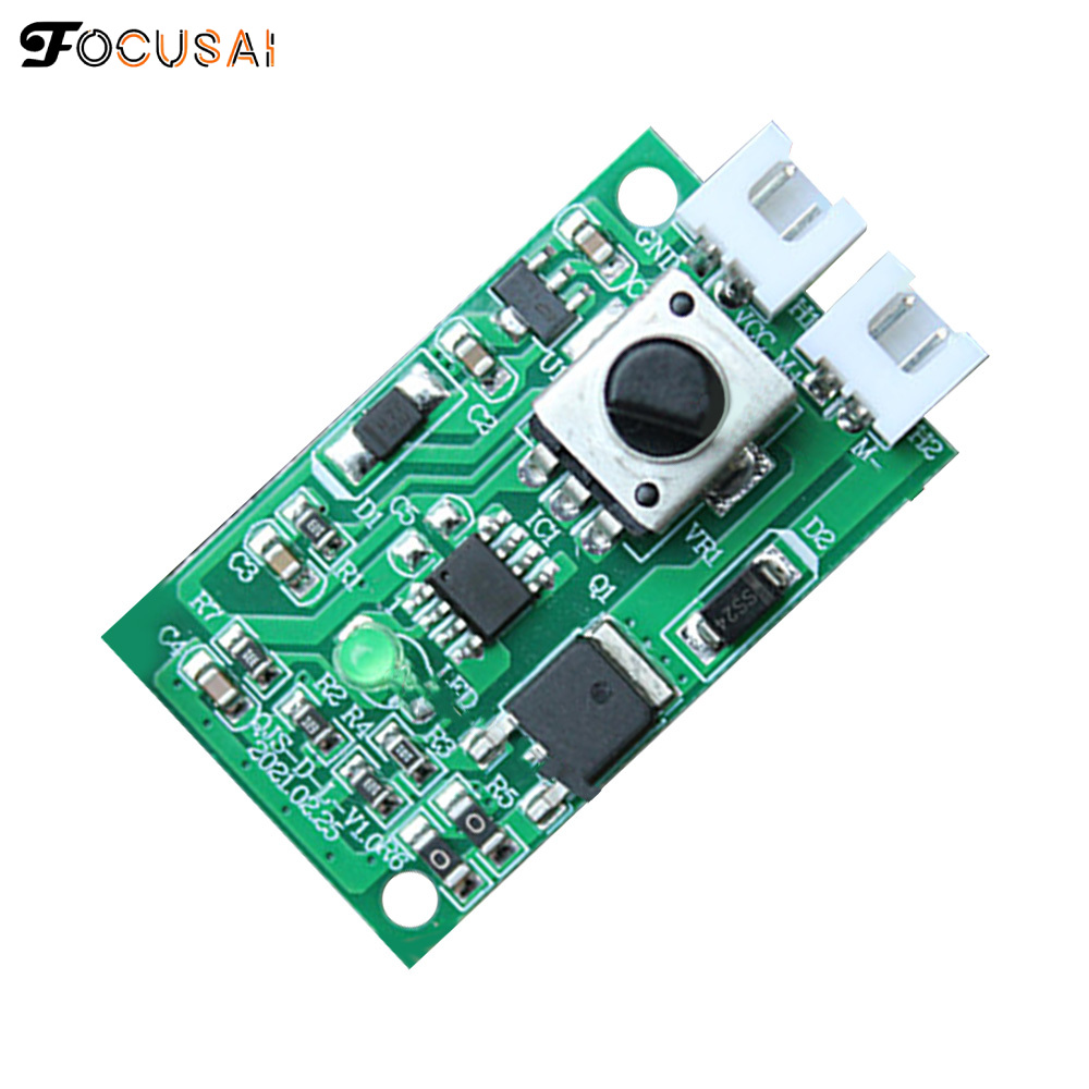 Focusai Tốc độ động cơ PWM một chiều điều khiển mô-đun DC7-12V tốc độ có thể điều chỉnh PWM điện tử thống đốc điều khiển quy định chuyển đổi 10A