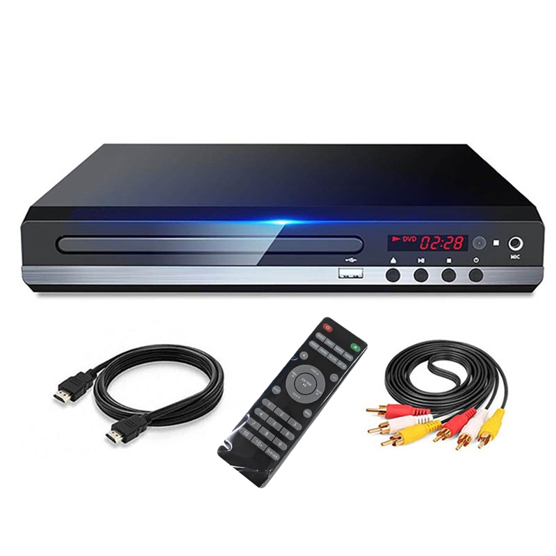 Dvd player 1080p hd home dvd player box for tv all region free dvd cd-disk player av-output evd player