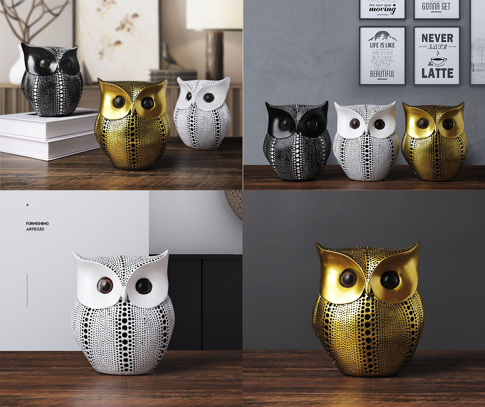 Tượng chim cú mèo Décor