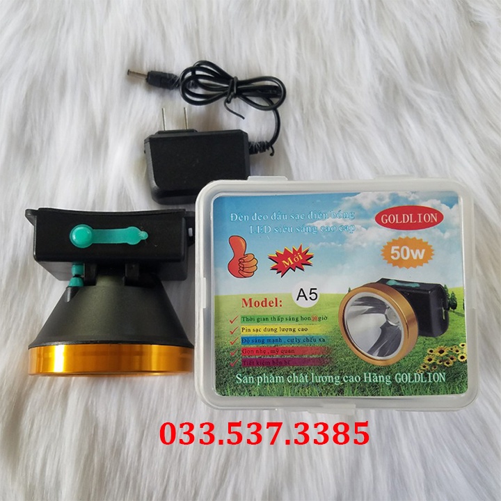 (BH12T) Đèn pin đội đầu, đèn pin led siêu sáng A5 goldlion