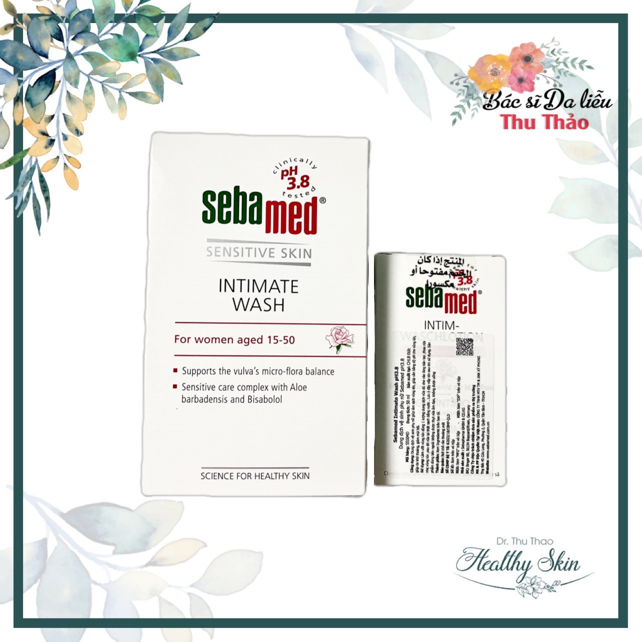 [ 50ml/200ml] Dung dịch vệ sinh phụ nữ Sebamed Intimate Wash pH 3.8