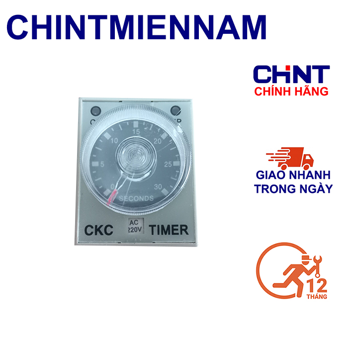 Timer CKC 10s 30s Đã kèm đế Rơ le thời gian CKC Công tắc thời gian CKC