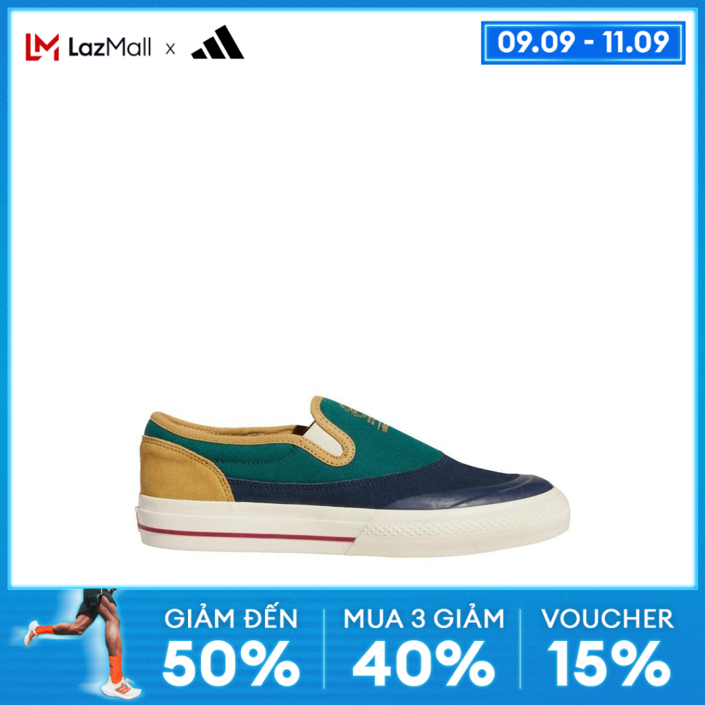 [CHỈ 10-12.10 - VOUCHER 30% ĐƠN TỪ 2.5TR] adidas Phong cách sống Giày Slip-On Nizza RF Unisex màu xanh lá GW6173