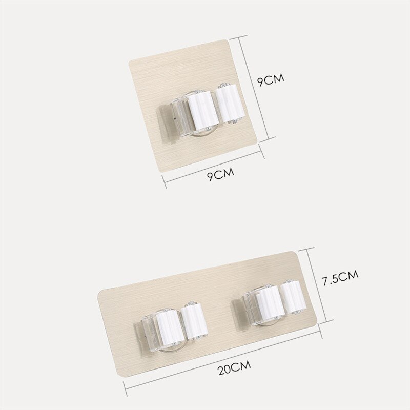 Móc chổi lau dính đa mục đích móc treo tường chủ rackbrush Giá treo chổi Túi sắp xếp phòng tắm nhà bếp