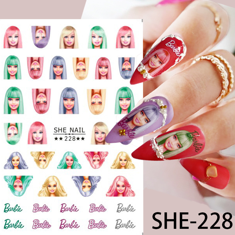 Sticker Nail 3D | Barbie Mới 2023 | Trang Trí Móng Tay