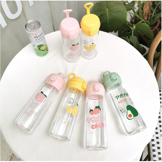 Bình Đựng Nước in hình con thú dễ thương 500ml